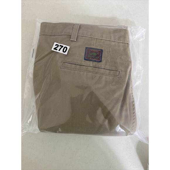 Vintage Duxbak Mens Pants Size 38x30 (36x29) Khaki Straight Pleated Pockets - Picture 13 of 13